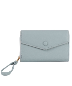 Envelope Flap Wallet Wristlet GLW-0146 DARK BLUE